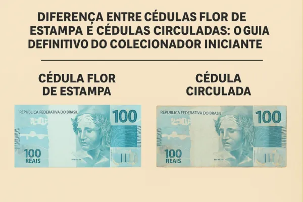 Diferença entre Cédulas Flor de Estampa e Cédulas Circuladas: O Guia Definitivo do Colecionador Iniciante