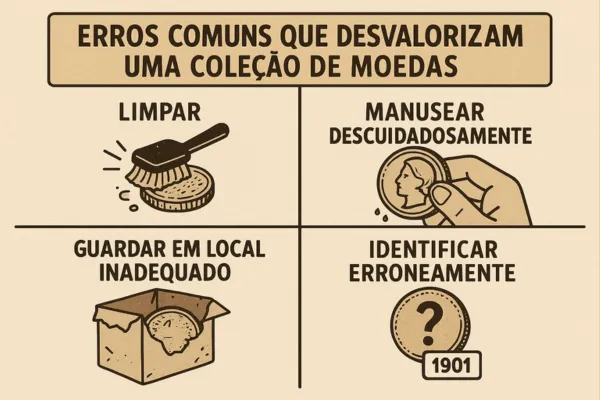 Erros Comuns que Desvalorizam uma Coleção de Moedas: Seu Guia de Mitigação de Riscos para Proteger o Capital Investido