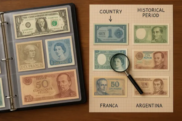 Organização de Coleção de Cédulas por País e Período Histórico: Um Guia de Catalogação Científica para Notafilistas