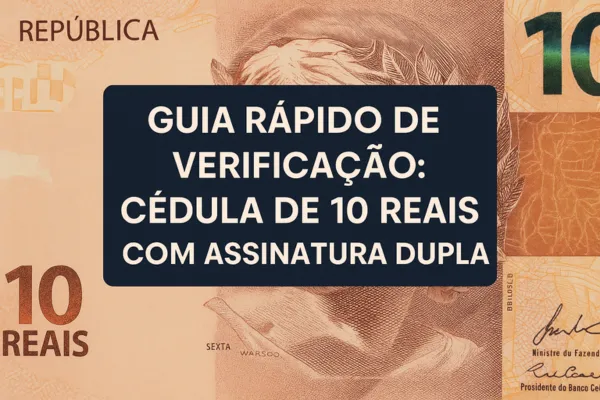 Guia Rápido de Verificação: Cédula de 10 Reais com Assinatura Dupla