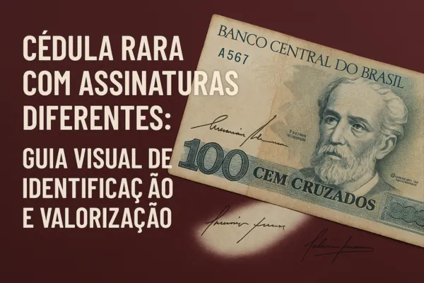 Cédula Rara com Assinaturas Diferentes: Guia Visual de Identificação e Valorização