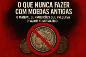 O Que Nunca Fazer com Moedas Antigas: O Manual de Proibições que Preserva o Valor Numismático